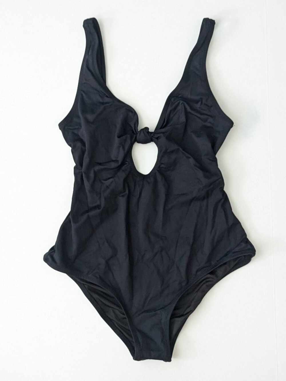 Eberjey So Solid Calysto One Piece Swimsuit Black Womens Medium